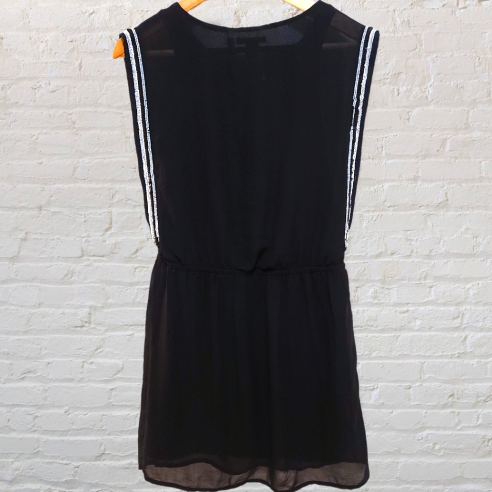 H&M Black Beaded Sequin Dress
